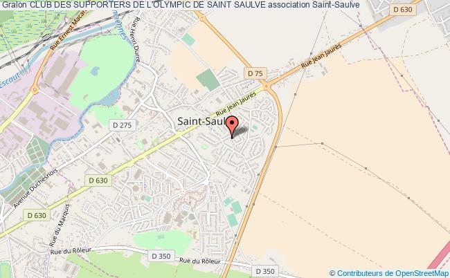 plan association Club Des Supporters De L'olympic De Saint Saulve Saint-Saulve