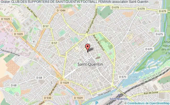 plan association Club Des Supporters De Saint-quentin Football Feminin Saint-Quentin