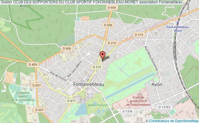 plan association Club Des Supporters Du Club Sportif Fontainebleau-moret Fontainebleau