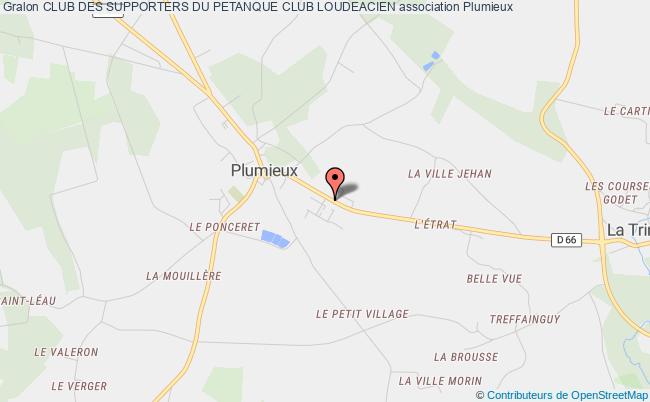 plan association Club Des Supporters Du Petanque Club Loudeacien Plumieux