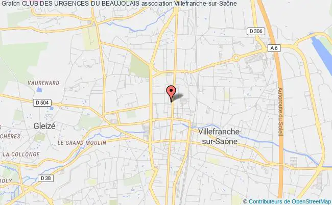 plan association Club Des Urgences Du Beaujolais Villefranche-sur-Saône