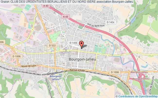 plan association Club Des Urgentistes Berjalliens Et Du Nord IsÈre Bourgoin-Jallieu