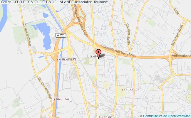 plan association Club Des Violettes De Lalande Toulouse