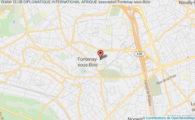 plan association Club Diplomatique International Afrique Fontenay-sous-Bois