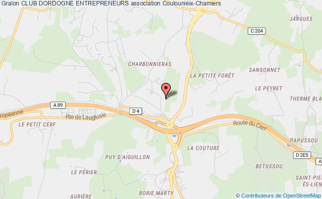plan association Club Dordogne Entrepreneurs Coulounieix-Chamiers