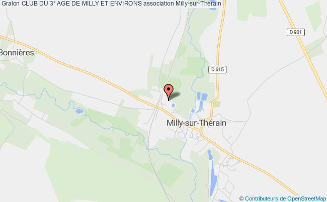 plan association Club Du 3° Age De Milly Et Environs Milly-sur-Thérain