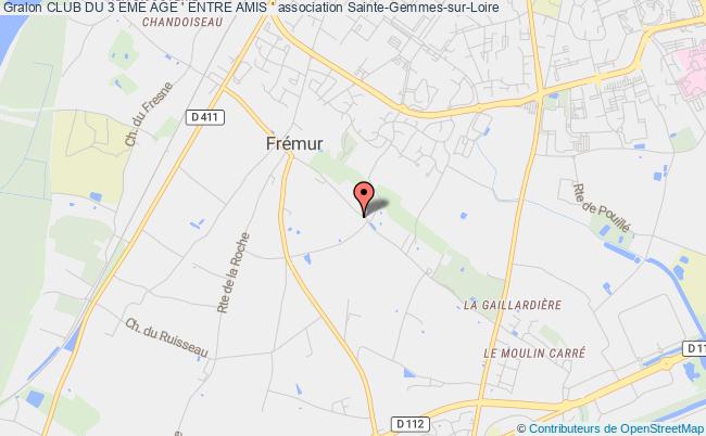plan association Club Du 3 Eme Age ' Entre Amis ' Sainte-Gemmes-sur-Loire