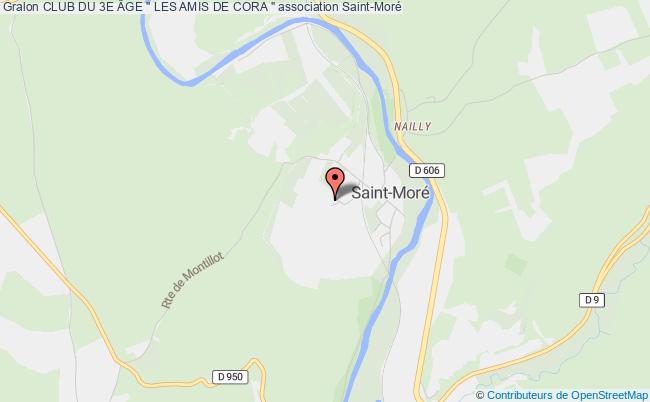 plan association Club Du 3e Âge " Les Amis De Cora " Saint-Moré