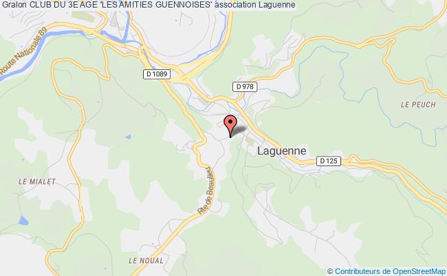 plan association Club Du 3e Age 'les Amities Guennoises' Laguenne