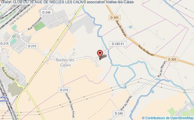 plan association Club Du 3e Age De Nielles Les Calais Nielles-lès-Calais