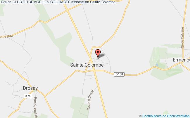 plan association Club Du 3e Age Les Colombes Sainte-Colombe