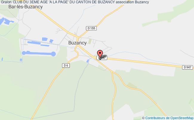 plan association Club Du 3eme Age 'a La Page' Du Canton De Buzancy Buzancy