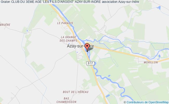plan association Club Du 3eme Age 'les Fils D'argent' Azay-sur-indre Azay-sur-Indre