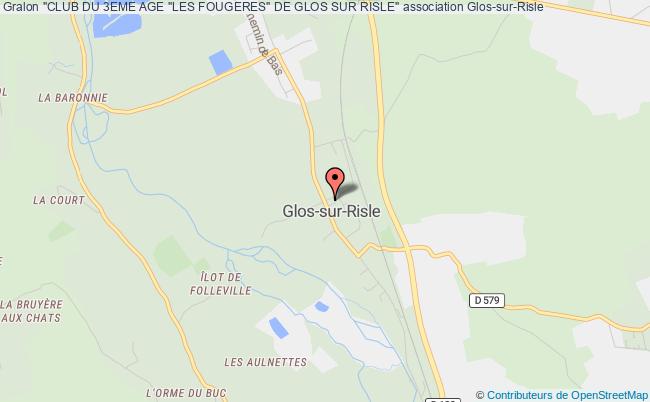plan association Club Du 3eme Age "les Fougeres" Glos-sur-Risle