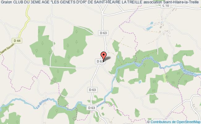 plan association Club Du 3eme Age "les Genets D'or" De Saint-hilaire La Treille Saint-Hilaire-la-Treille