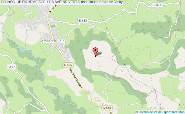 plan association Club Du 3eme Age 'les Sapins Verts' Arsac-en-Velay