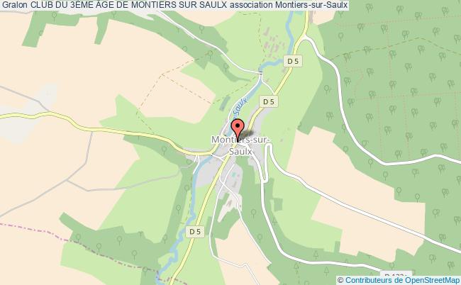 plan association Club Du 3Ème Âge De Montiers Sur Saulx Montiers-sur-Saulx