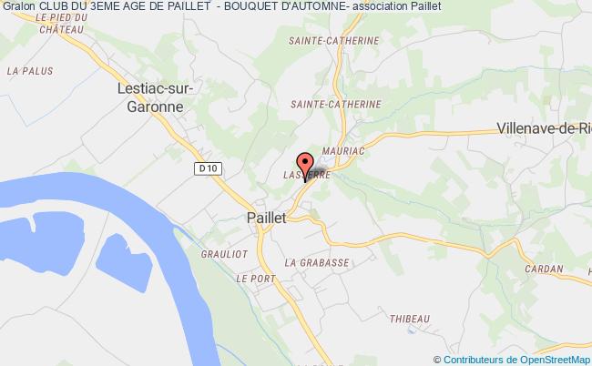 plan association Club Du 3eme Age De Paillet  - Bouquet D'automne- Paillet