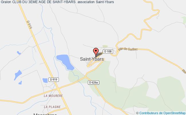 plan association Club Du 3eme Age De Saint-ybars. Saint-Ybars