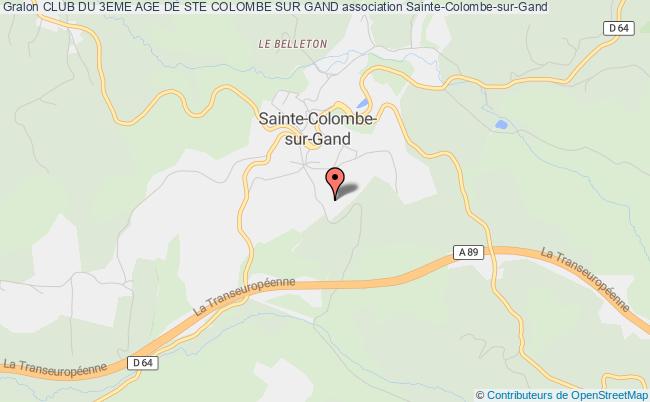plan association Club Du 3eme Age De Ste Colombe Sur Gand Sainte-Colombe-sur-Gand
