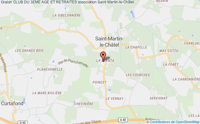 plan association Club Du 3eme Age Et Retraites Saint-Martin-le-Châtel