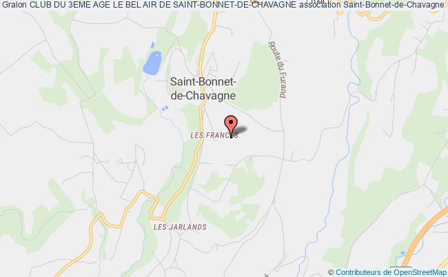 plan association Club Du 3eme Age Le Bel Air De Saint-bonnet-de-chavagne Saint-Bonnet-de-Chavagne