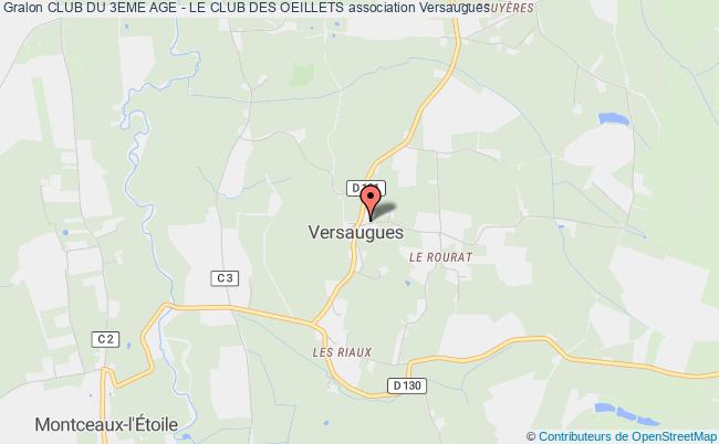 plan association Club Du 3eme Age - Le Club Des Oeillets Versaugues