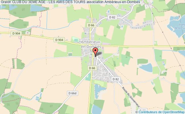 plan association Club Du 3eme Age - Les Amis Des Tours Ambérieux-en-Dombes