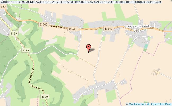 plan association Club Du 3eme Age Les Fauvettes De Bordeaux Saint Clair Bordeaux-Saint-Clair
