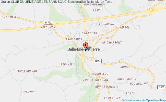 plan association Club Du 3eme Age Les Sans Soucis Belle-Isle-en-Terre