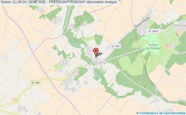 plan association Club Du 3eme Age - Pressigny-aubigny Aubigny