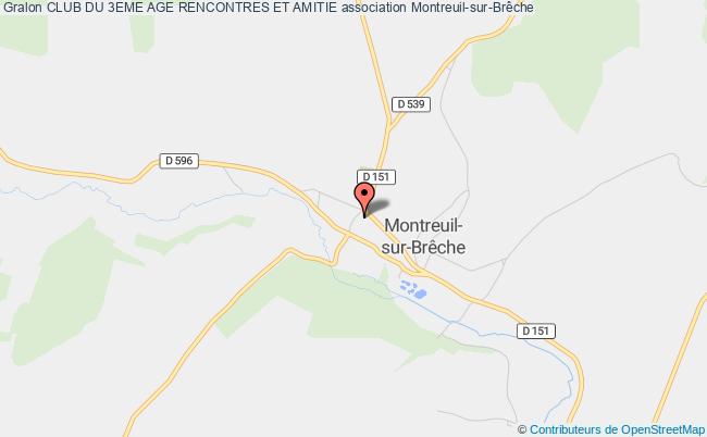 plan association Club Du 3eme Age Rencontres Et Amitie Montreuil-sur-Brêche