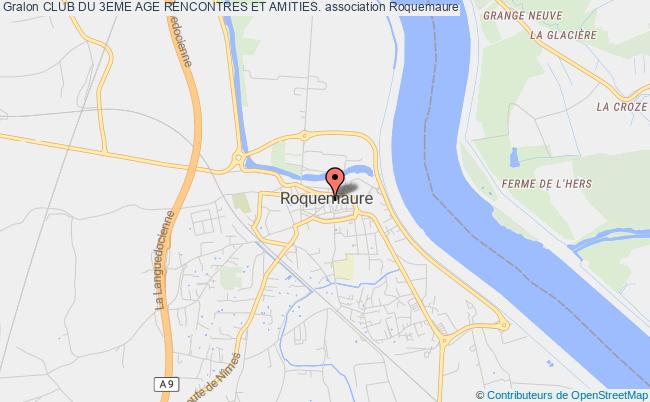 plan association Club Du 3eme Age Rencontres Et Amities. Roquemaure