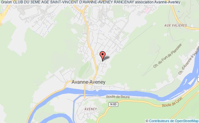 plan association Club Du 3eme Age Saint-vincent D'avanne-aveney Rancenay Avanne-Aveney