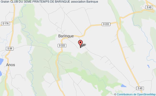 plan association Club Du 3eme Printemps De Barinque Barinque