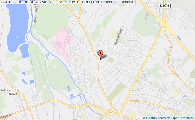 plan association Club Du Beauvaisis De La Retraite Sportive Beauvais