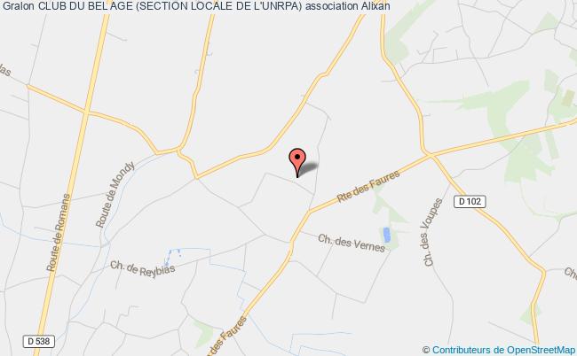 CLUB DU BEL AGE (SECTION LOCALE DE L'UNRPA)