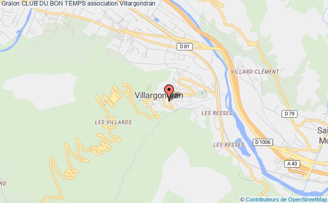 plan association Club Du Bon Temps Villargondran