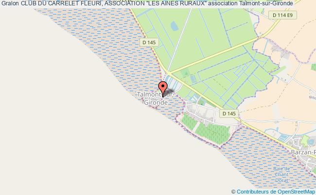 plan association Club Du Carrelet Fleuri, Association "les Aines Ruraux" Talmont-sur-Gironde