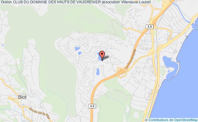 plan association Club Du Domaine Des Hauts De Vaugrenier Villeneuve-Loubet