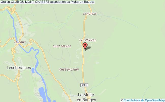 plan association Club Du Mont Chabert La    Motte-en-Bauges