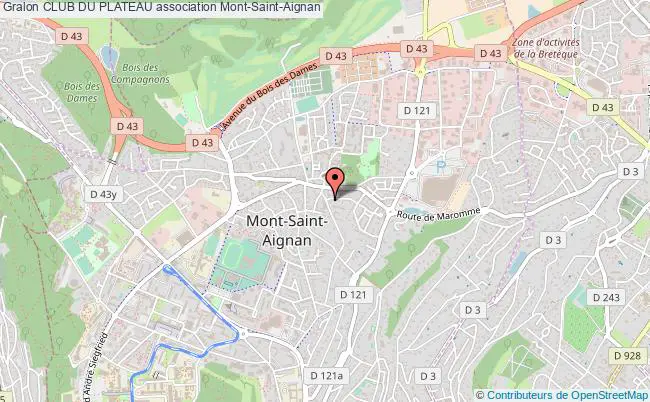 plan association Club Du Plateau Mont-Saint-Aignan