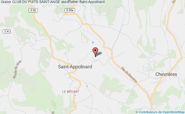 plan association Club Du Puits Saint-ange Saint-Appolinard