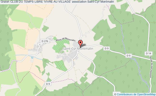 plan association Club Du Temps Libre 'vivre Au Village' Saint-Cyr-Montmalin