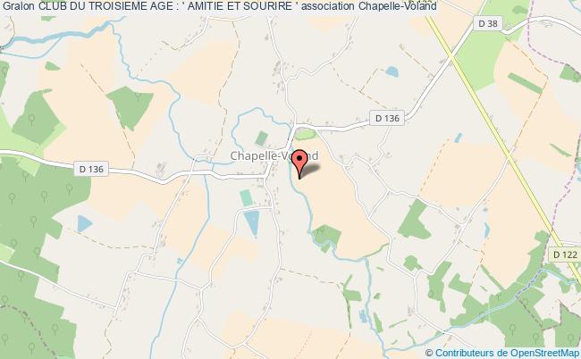 plan association Club Du Troisieme Age : ' Amitie Et Sourire ' Chapelle-Voland