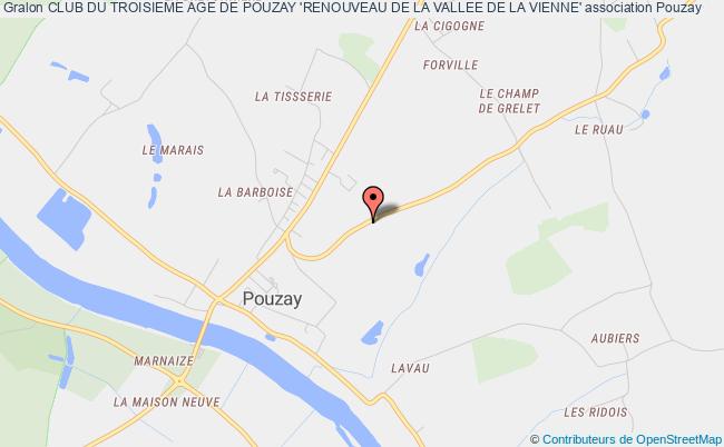 plan association Club Du Troisieme Age De Pouzay 'renouveau De La Vallee De La Vienne' Pouzay