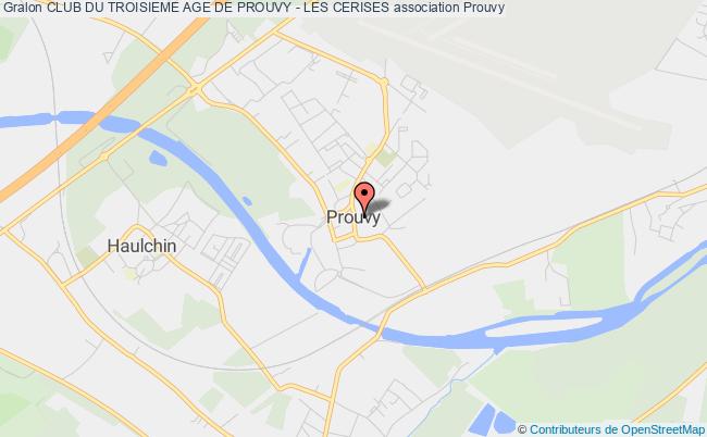 plan association Club Du Troisieme Age De Prouvy - Les Cerises Prouvy