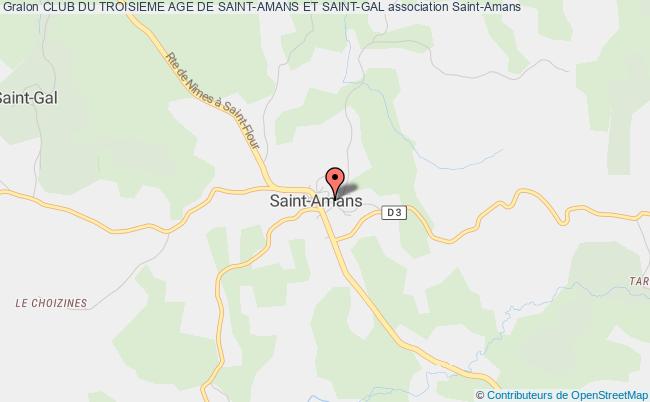 plan association Club Du Troisieme Age De Saint-amans Et Saint-gal Saint-Amans