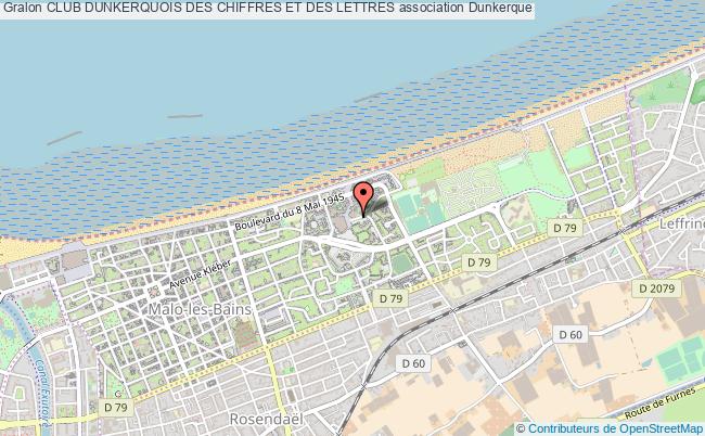 plan association Club Dunkerquois Des Chiffres Et Des Lettres Dunkerque