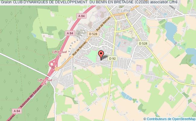 plan association Club Dynamiques De Developpement  Du Benin En Bretagne (c2d2b) Liffré